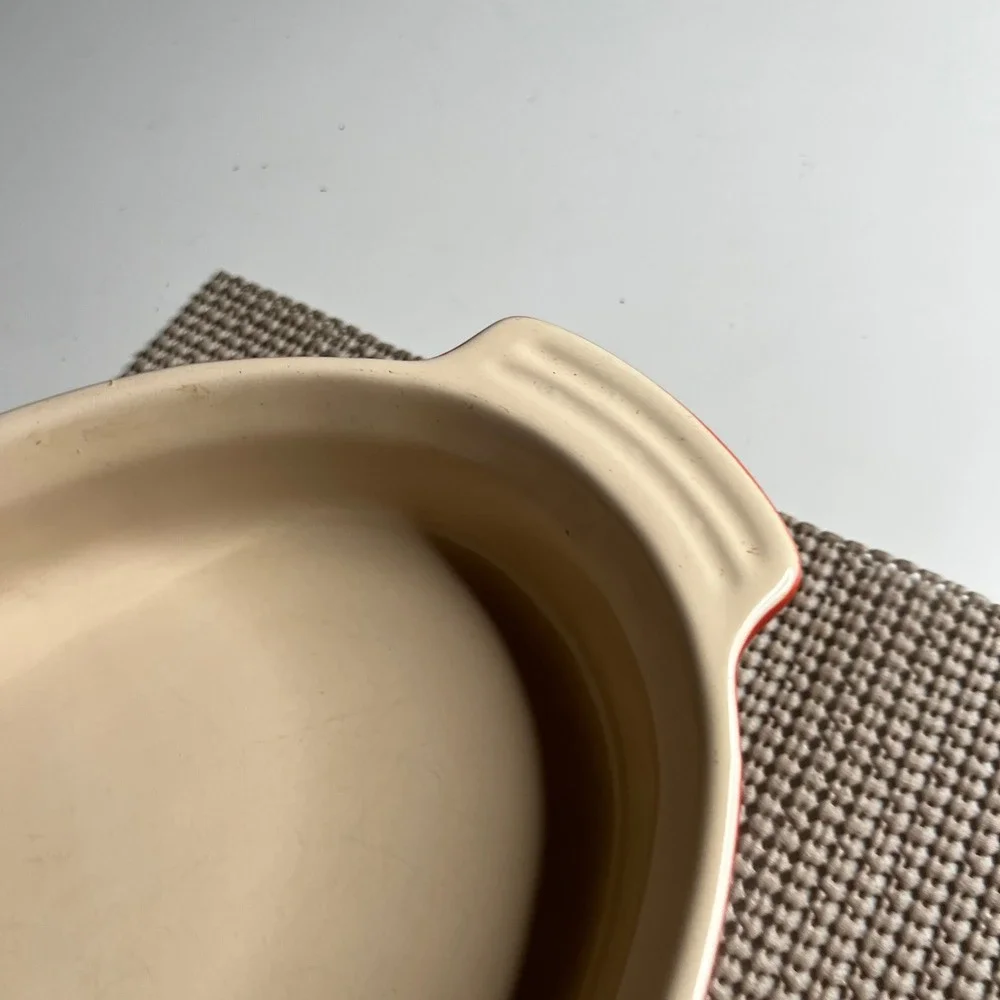 Le‎ Creuset Red Stoneware Oval Au Gratin Baking Dish 10 inch 10.0.0 Cerise